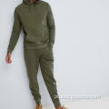 Wholesale liso de algodão simples tracksuit